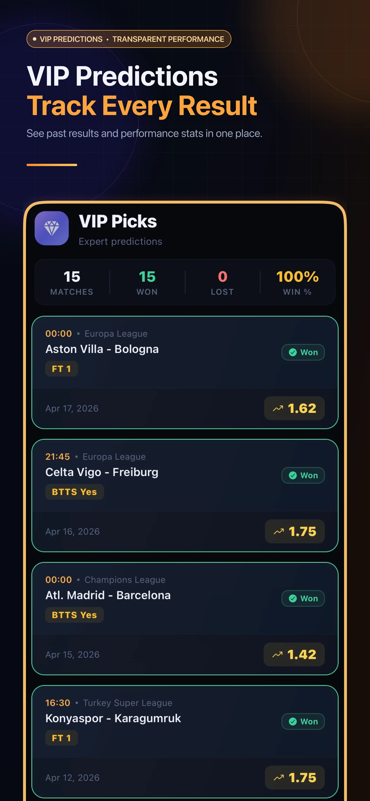 TipStar: AI Soccer Predictions screenshot